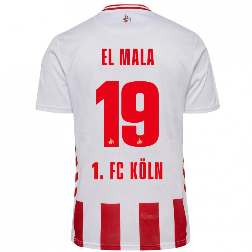 Danxen Women Malek El Mala #19 White Red Home Jersey 2025/26 T-Shirt