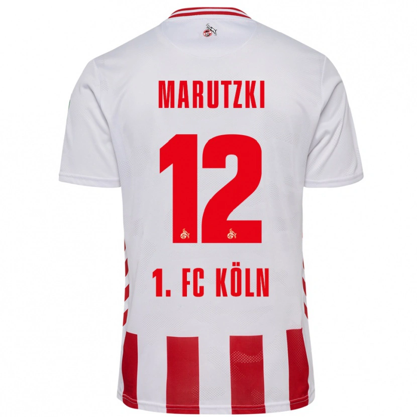 Danxen Women Mikolaj Marutzki #12 White Red Home Jersey 2025/26 T-Shirt