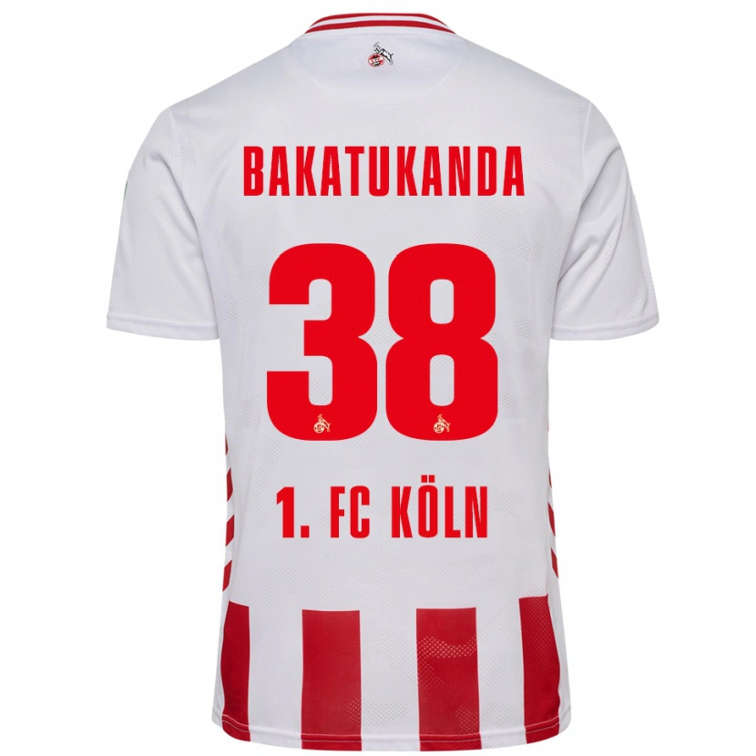 Danxen Women Elias Bakatukanda #38 White Red Home Jersey 2025/26 T-Shirt