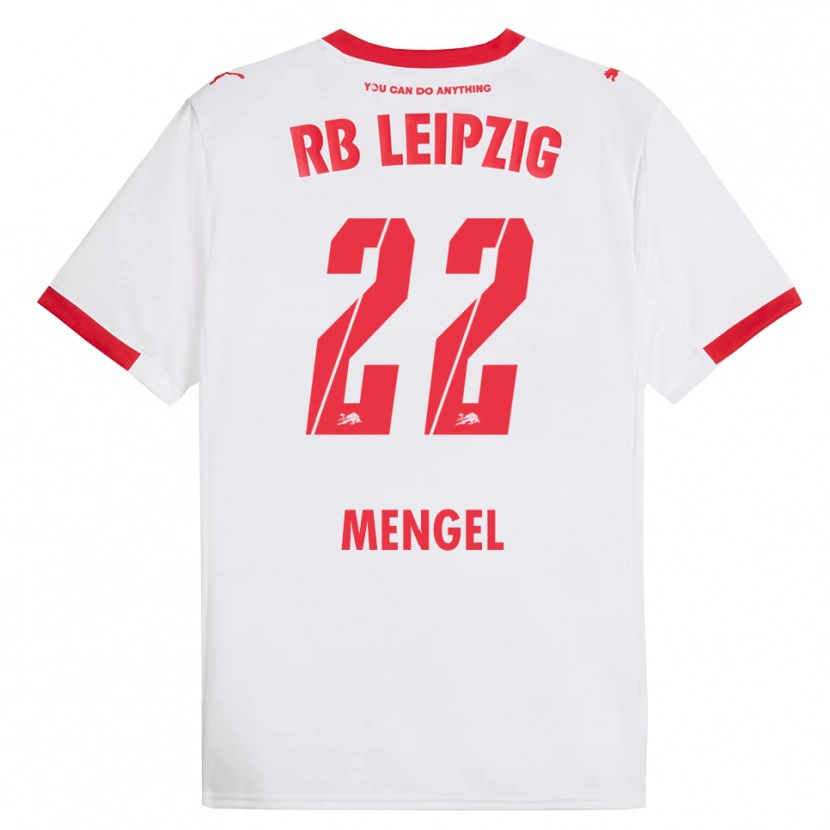 Danxen Women Luca Mengel #22 White Red Home Jersey 2025/26 T-Shirt