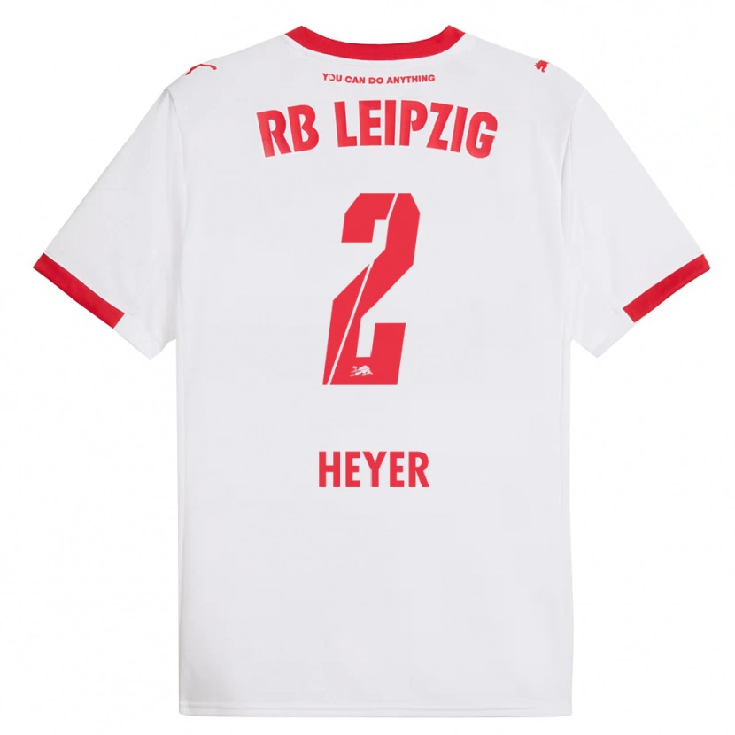 Danxen Women Friedrich Heyer #2 White Red Home Jersey 2025/26 T-Shirt