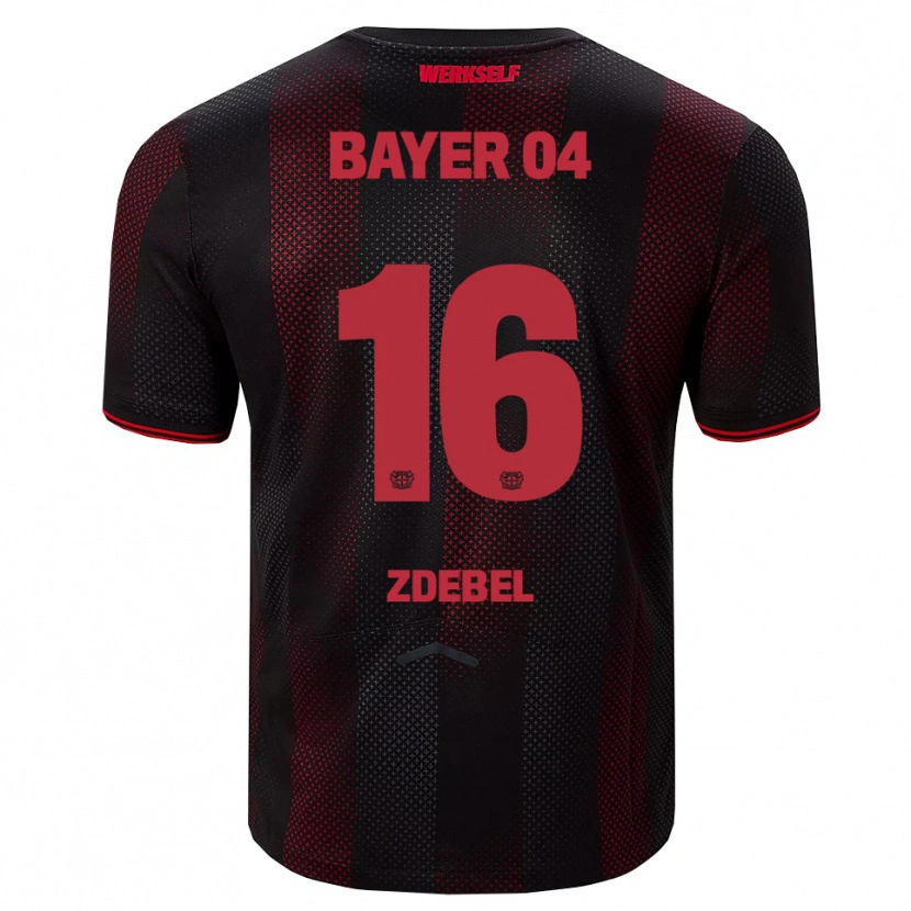 Danxen Women Sofie Zdebel #16 Black Red Home Jersey 2025/26 T-Shirt