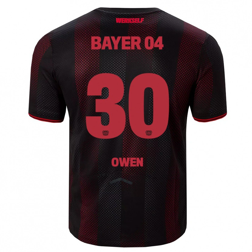 Danxen Women Emmanuel Chigozie Owen #30 Black Red Home Jersey 2025/26 T-Shirt