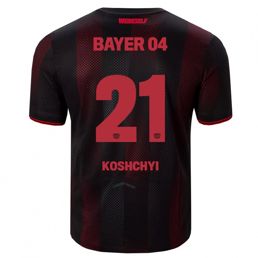 Danxen Women Yegor Koshchyi #21 Black Red Home Jersey 2025/26 T-Shirt