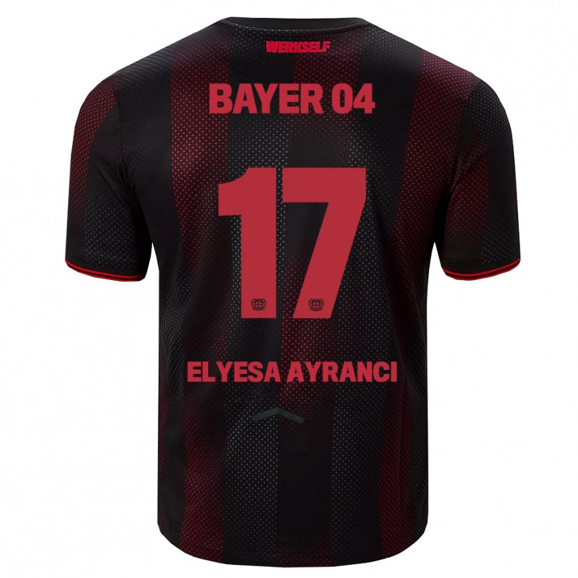 Danxen Women Yuşa Elyesa Ayrancı #17 Black Red Home Jersey 2025/26 T-Shirt