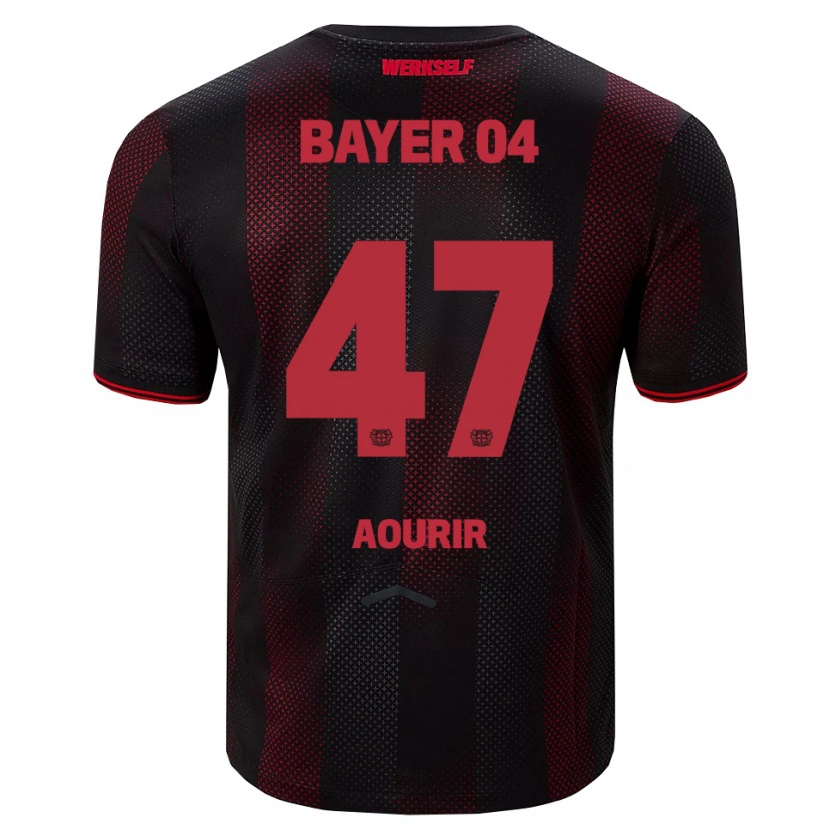 Danxen Women Ayman Aourir #47 Black Red Home Jersey 2025/26 T-Shirt