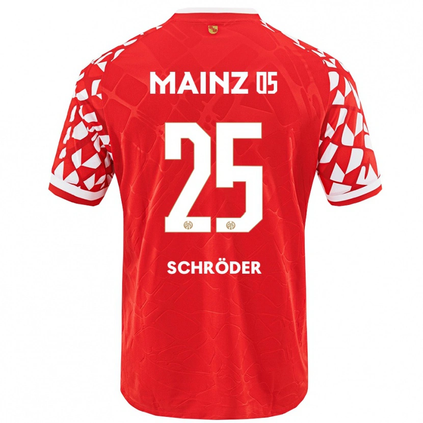 Danxen Women Maxim Schröder #25 Red White Home Jersey 2025/26 T-Shirt