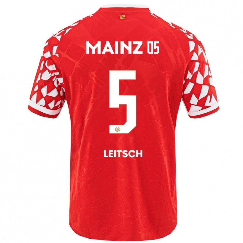 Danxen Women Maxim Leitsch #5 Red White Home Jersey 2025/26 T-Shirt