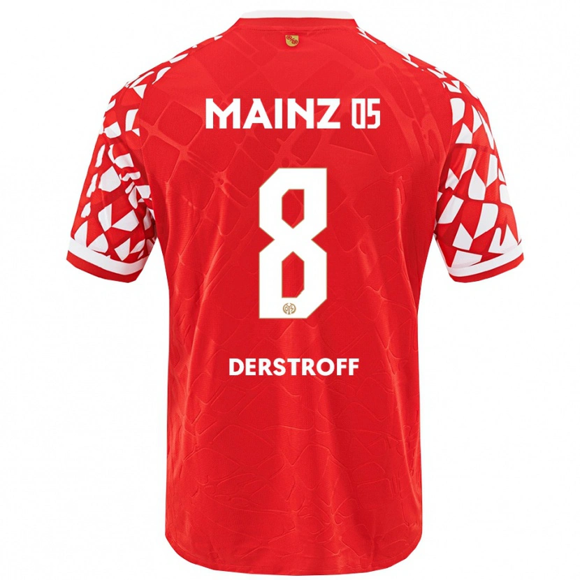 Danxen Women Julian-Maurice Derstroff #8 Red White Home Jersey 2025/26 T-Shirt