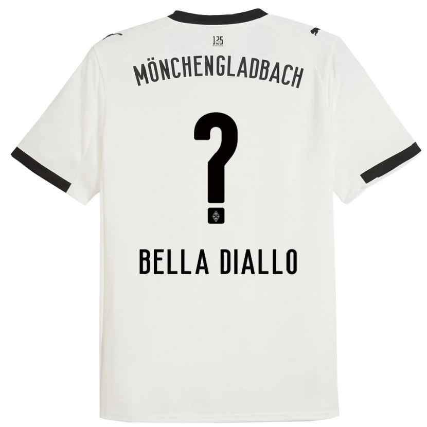 Danxen Women Oumar Bella Diallo #0 White Black Home Jersey 2025/26 T-Shirt