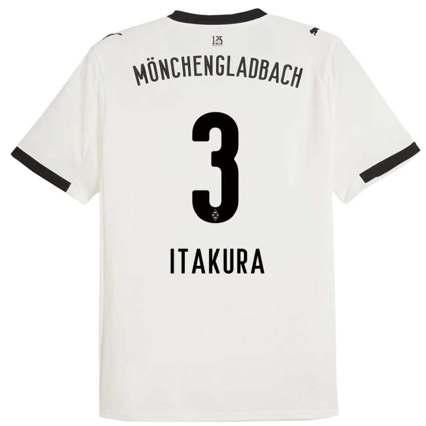 Danxen Women Ko Itakura #3 White Black Home Jersey 2025/26 T-Shirt