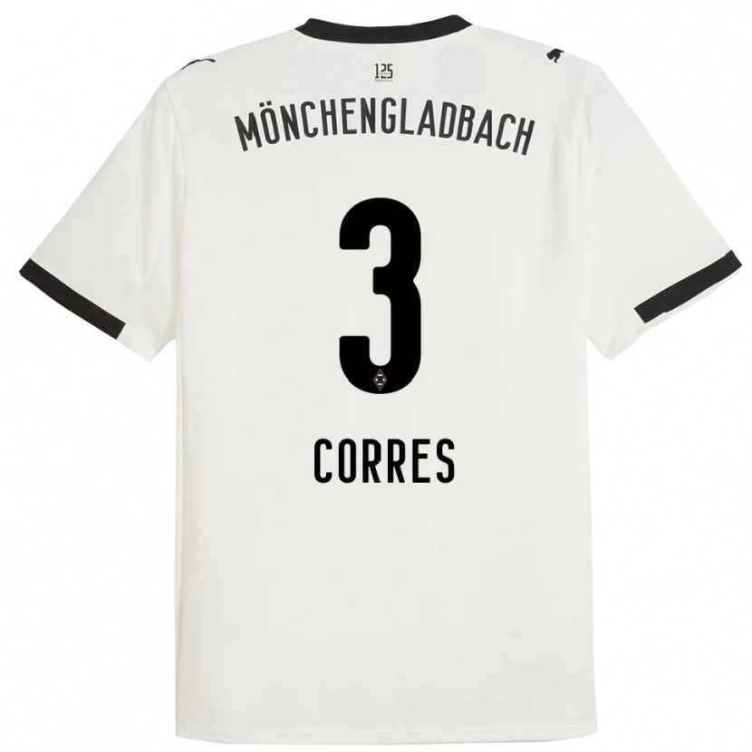 Danxen Women Carolin Corres #3 White Black Home Jersey 2025/26 T-Shirt