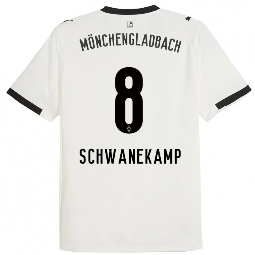 Danxen Women Jana Schwanekamp #8 White Black Home Jersey 2025/26 T-Shirt