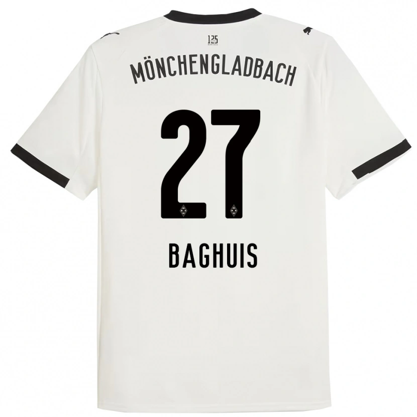 Danxen Women Chantal Baghuis #27 White Black Home Jersey 2025/26 T-Shirt