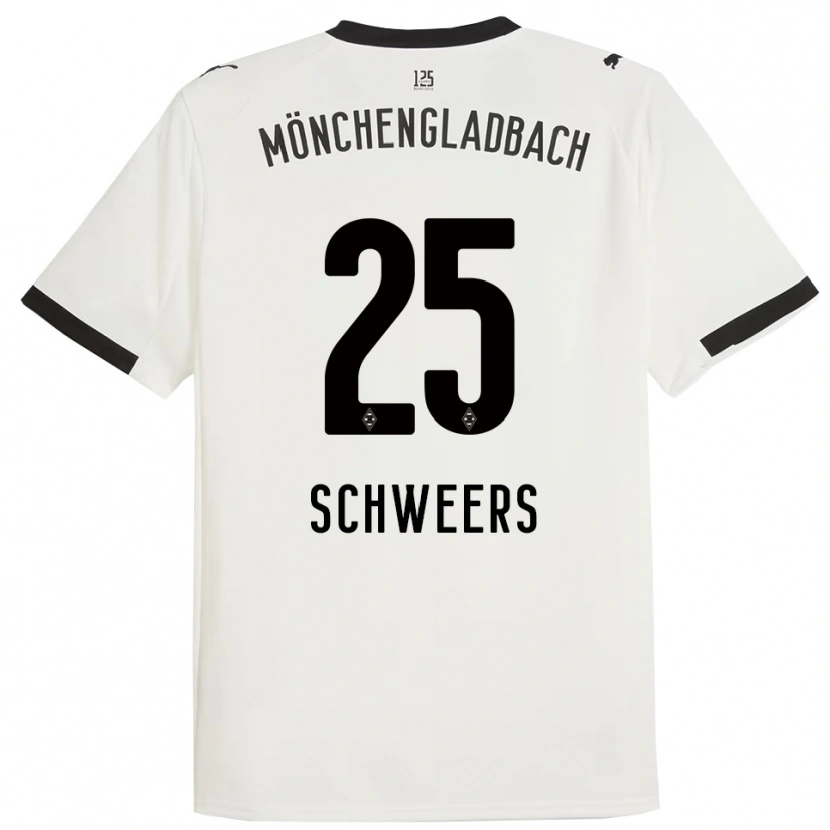 Danxen Women Lion Schweers #25 White Black Home Jersey 2025/26 T-Shirt