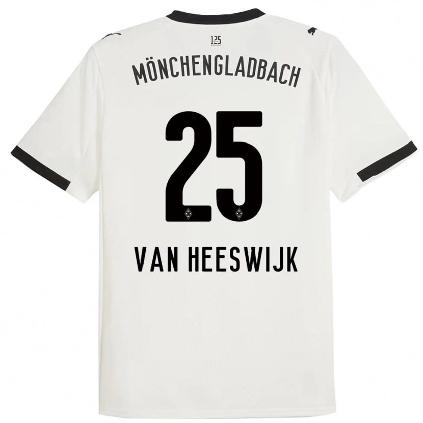 Danxen Women Amber Van Heeswijk #25 White Black Home Jersey 2025/26 T-Shirt