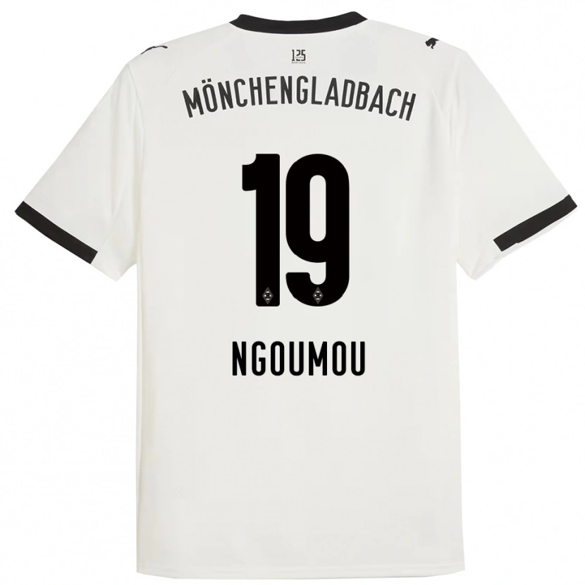 Danxen Women Nathan Ngoumou #19 White Black Home Jersey 2025/26 T-Shirt