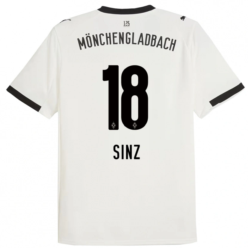 Danxen Women Michelle Sinz #18 White Black Home Jersey 2025/26 T-Shirt