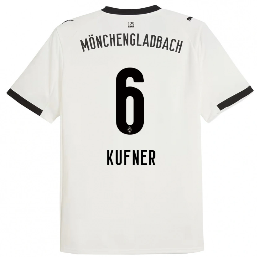 Danxen Women Anne-Catherine Kufner #6 White Black Home Jersey 2025/26 T-Shirt