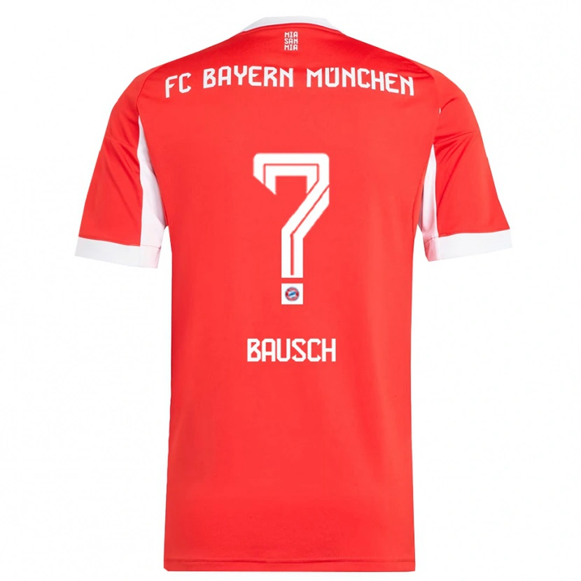 Danxen Women David Bausch #0 Red White Home Jersey 2025/26 T-Shirt