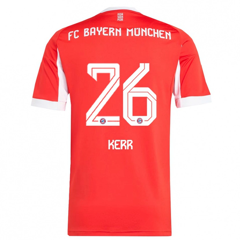Danxen Women Samantha Kerr #26 Red White Home Jersey 2025/26 T-Shirt