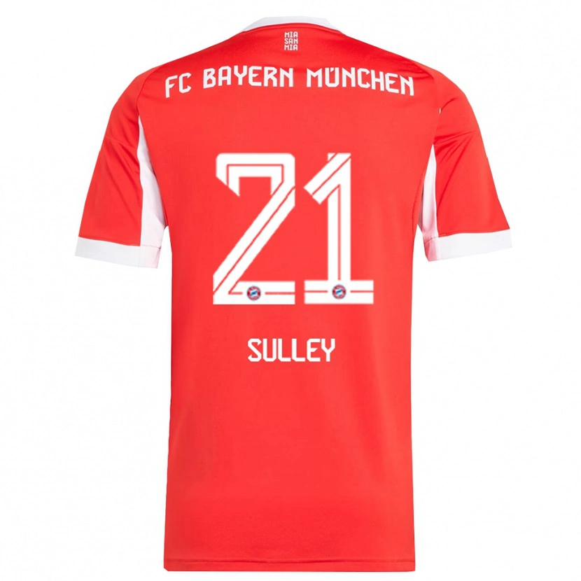 Danxen Women Williams Baffour Sulley #21 Red White Home Jersey 2025/26 T-Shirt