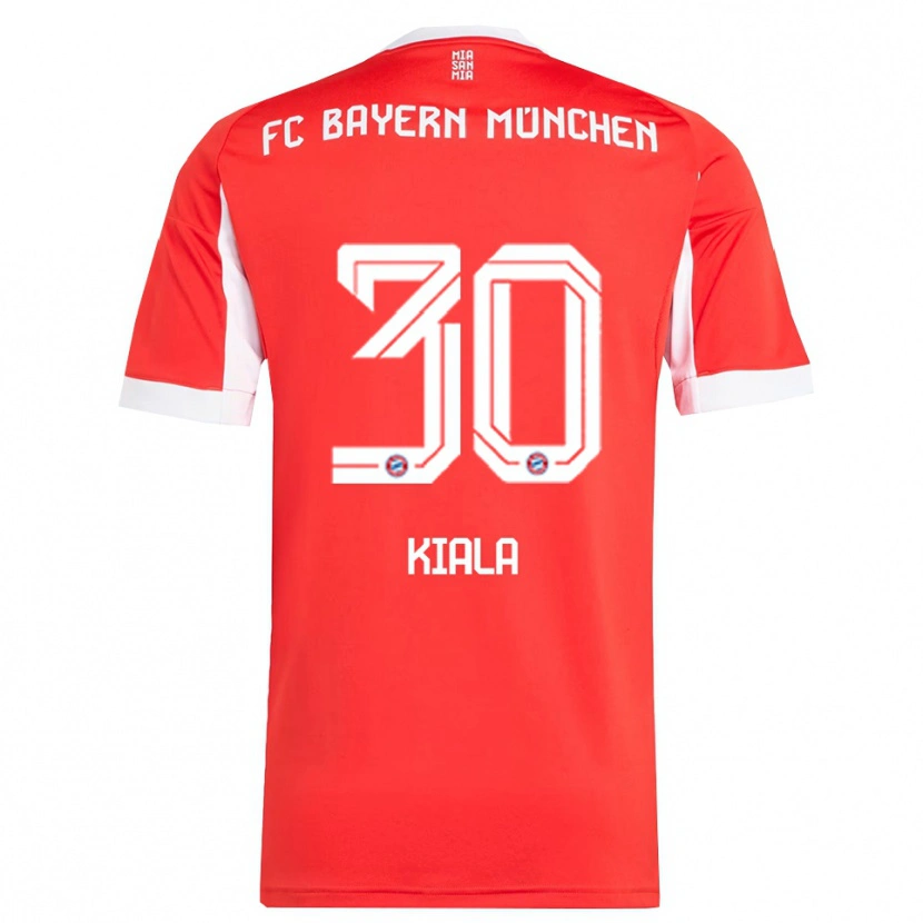 Danxen Women Cassiano Kiala #30 Red White Home Jersey 2025/26 T-Shirt