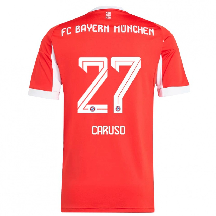 Danxen Women Arianna Caruso #27 Red White Home Jersey 2025/26 T-Shirt