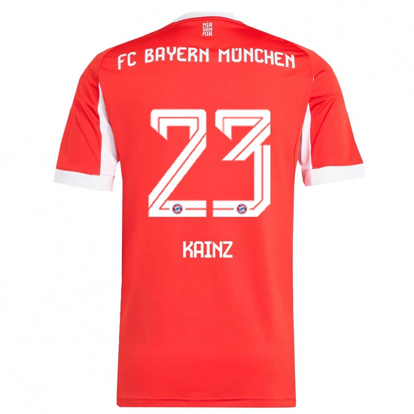 Danxen Women Manuel Kainz #23 Red White Home Jersey 2025/26 T-Shirt