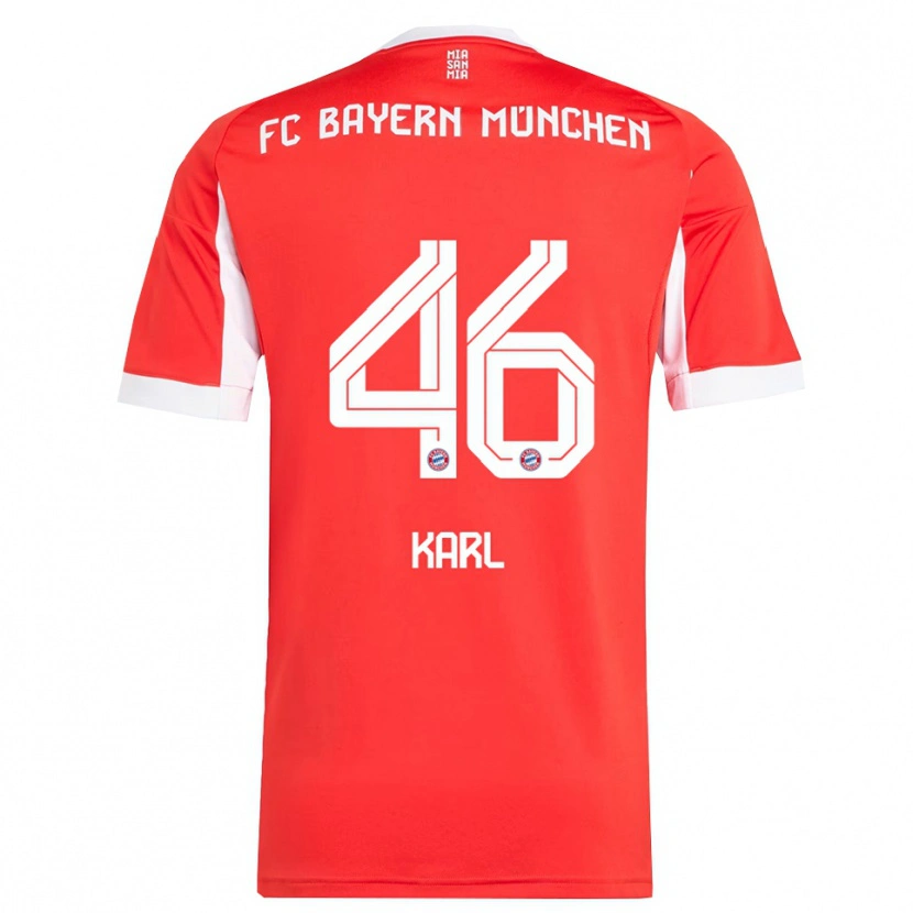 Danxen Women Lennart Karl #46 Red White Home Jersey 2025/26 T-Shirt