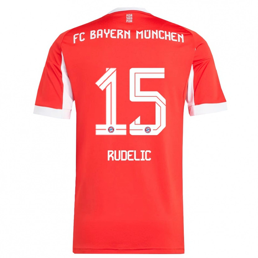 Danxen Women Ivana Rudelic #15 Red White Home Jersey 2025/26 T-Shirt