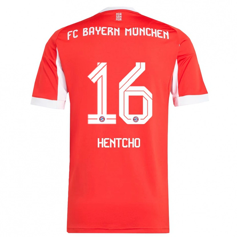Danxen Women Aristide Hentcho #16 Red White Home Jersey 2025/26 T-Shirt