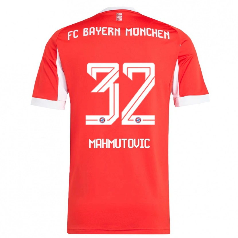 Danxen Women Ena Mahmutovic #32 Red White Home Jersey 2025/26 T-Shirt