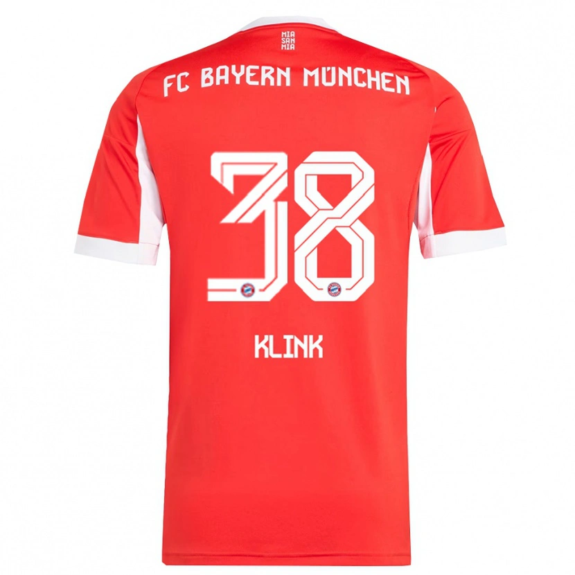 Danxen Women Anna Klink #38 Red White Home Jersey 2025/26 T-Shirt