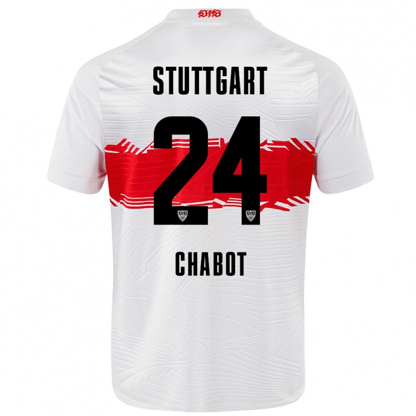 Danxen Women Jeff Chabot #24 White Red Home Jersey 2025/26 T-Shirt