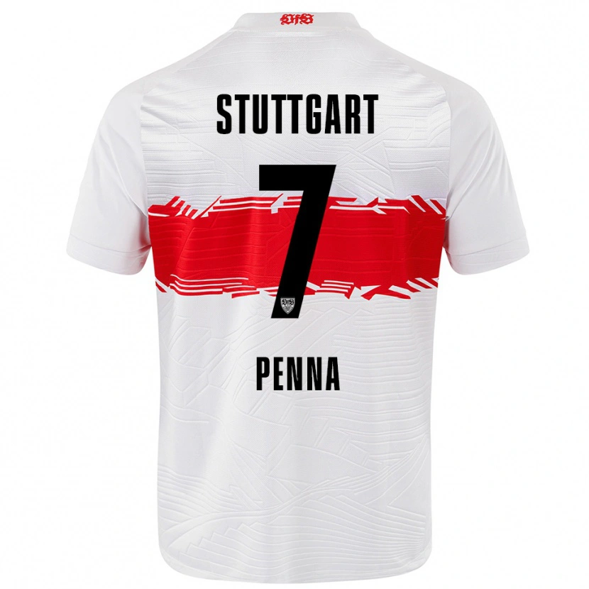 Danxen Women Lauri Penna #7 White Red Home Jersey 2025/26 T-Shirt