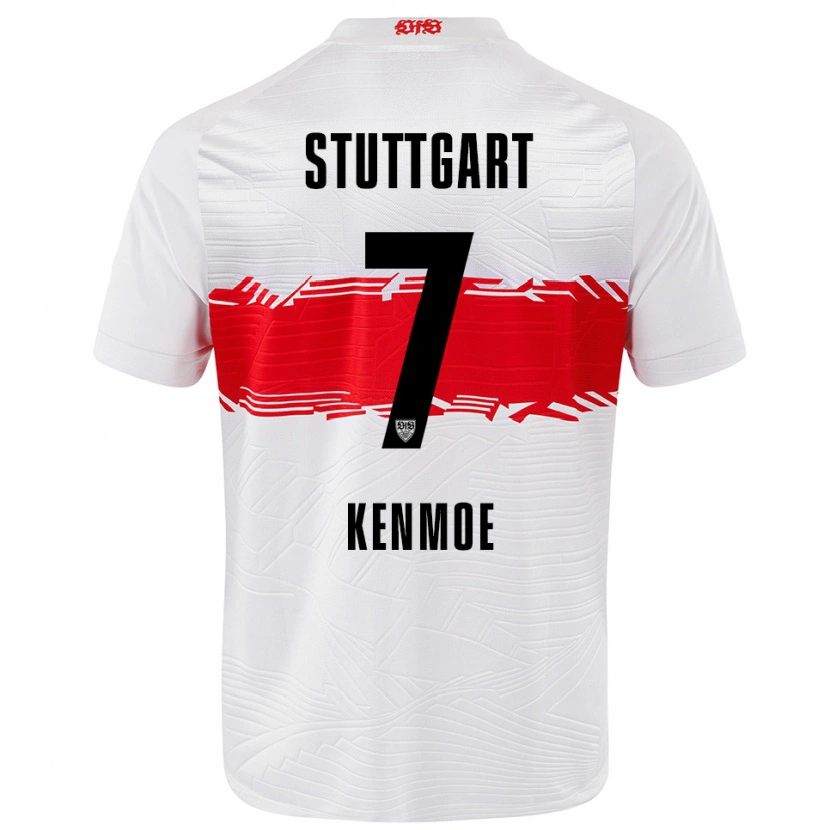 Danxen Women Brayann Kenmoe #7 White Red Home Jersey 2025/26 T-Shirt