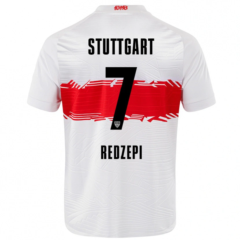 Danxen Women Dafina Redzepi #7 White Red Home Jersey 2025/26 T-Shirt