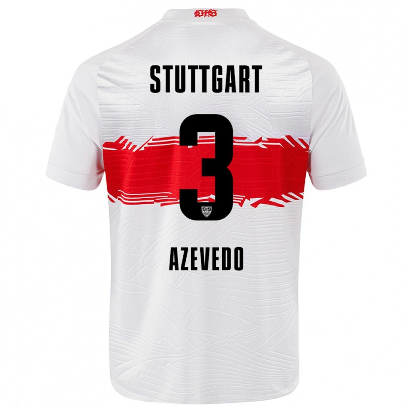 Danxen Women Alexandre Azevedo #3 White Red Home Jersey 2025/26 T-Shirt