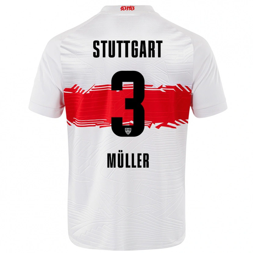 Danxen Women Lenelotte Müller #3 White Red Home Jersey 2025/26 T-Shirt