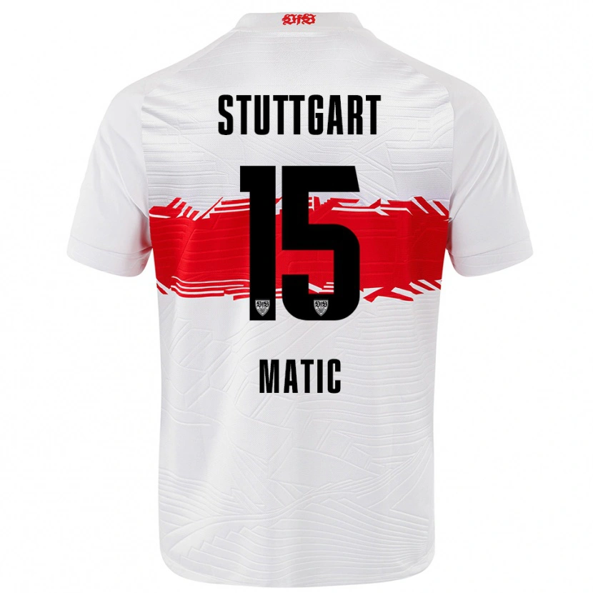 Danxen Women Nikolas Matic #15 White Red Home Jersey 2025/26 T-Shirt
