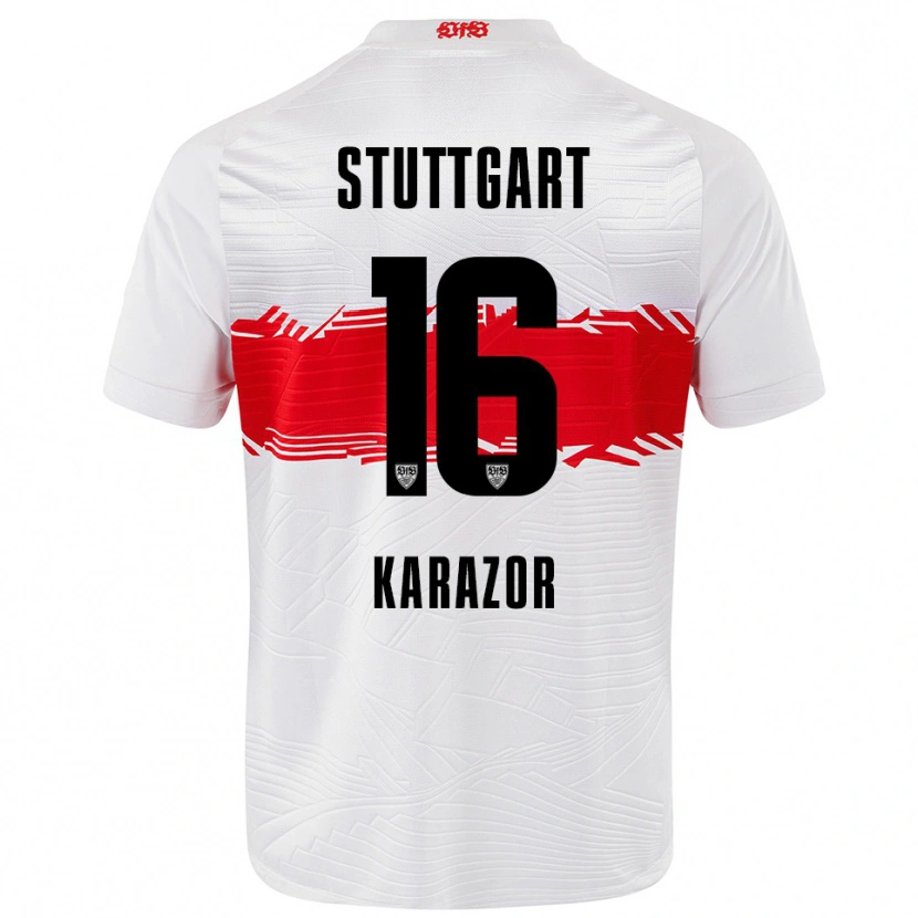 Danxen Women Atakan Karazor #16 White Red Home Jersey 2025/26 T-Shirt
