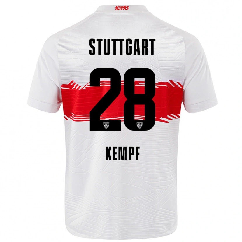 Danxen Women Karl Kempf #28 White Red Home Jersey 2025/26 T-Shirt