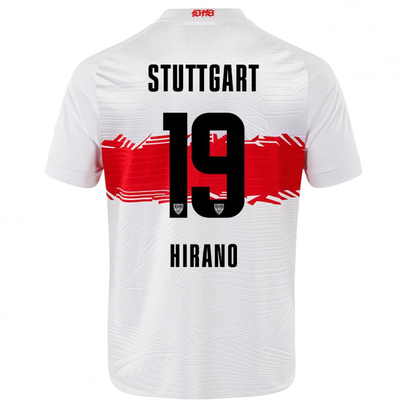 Danxen Women Yuka Hirano #19 White Red Home Jersey 2025/26 T-Shirt