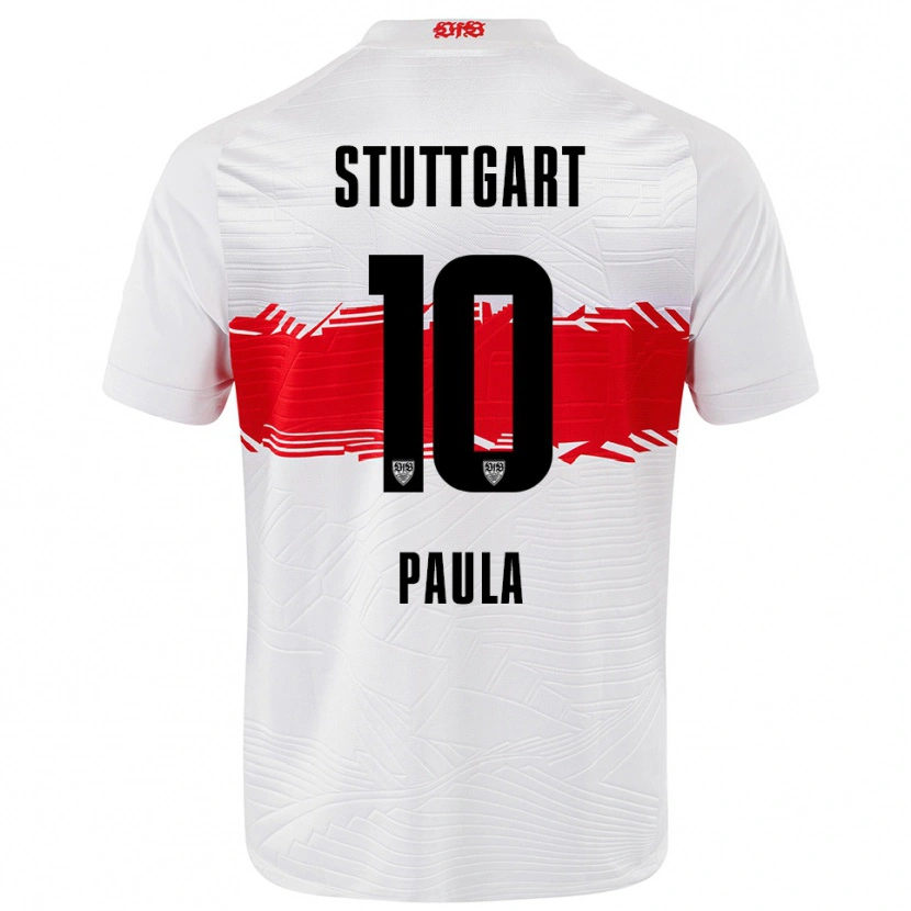 Danxen Women Raul Paula #10 White Red Home Jersey 2025/26 T-Shirt