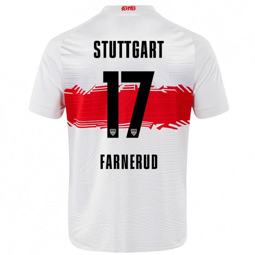 Danxen Women Colin Farnerud #17 White Red Home Jersey 2025/26 T-Shirt