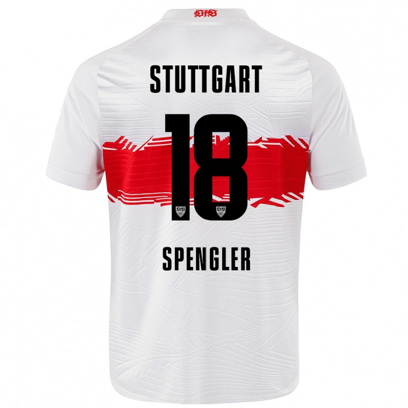 Danxen Women Jana Spengler #18 White Red Home Jersey 2025/26 T-Shirt