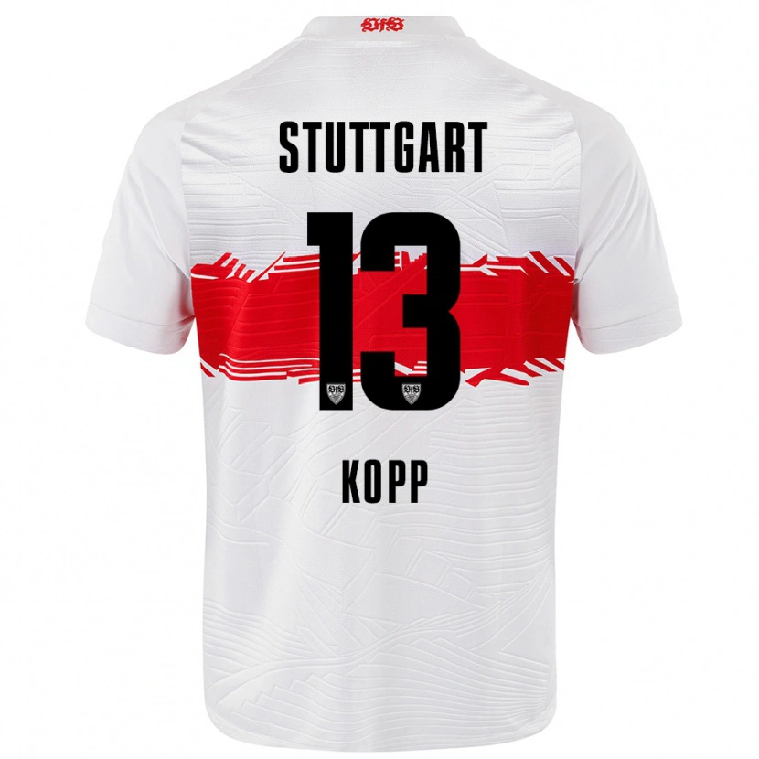 Danxen Women Leonie Kopp #13 White Red Home Jersey 2025/26 T-Shirt