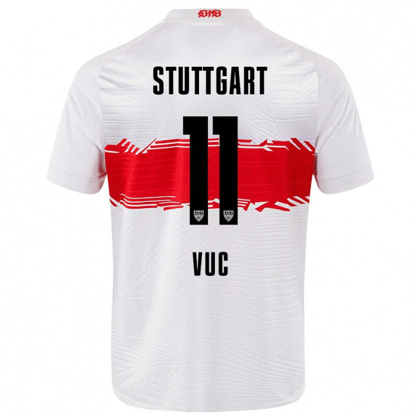 Danxen Women Patrick Vuc #11 White Red Home Jersey 2025/26 T-Shirt
