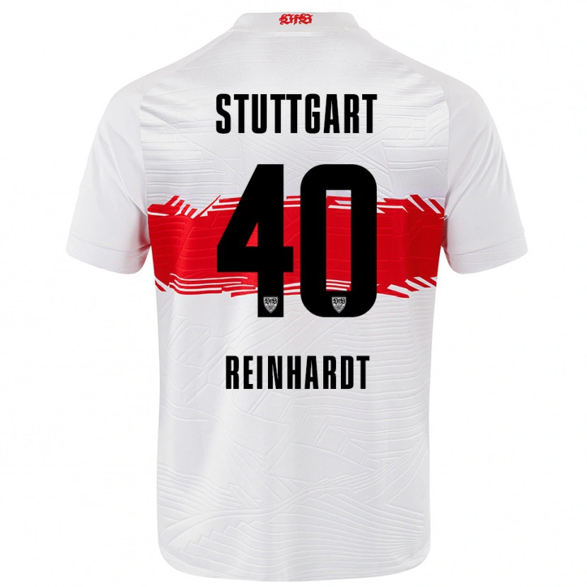 Danxen Women Peter Reinhardt #40 White Red Home Jersey 2025/26 T-Shirt